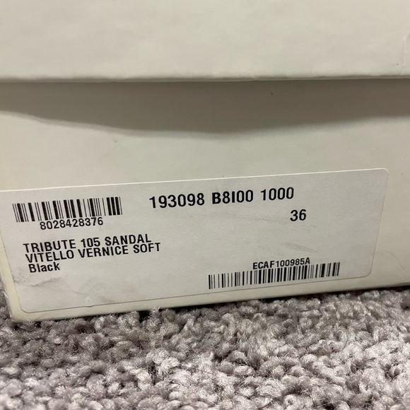 Saint Laurent Tribute Patent High Heel Platform Sandals Black. New with box. - Picture 7 of 10